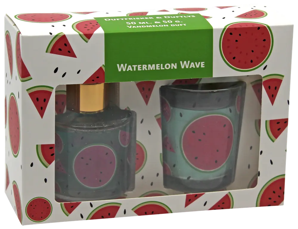 Set med doftljus och doftfräschare