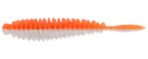 Flexibait Fat Worm Orange 5-pak - hvidløg