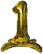 Folieballon Guld 70 cm - Nr 1