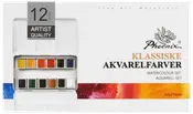 Phoenix akvarellfärger 12 st - klassiska