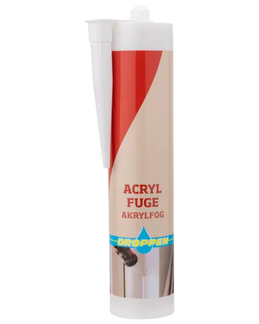 Droppen Acrylfugemasse 300 ml - hvid 