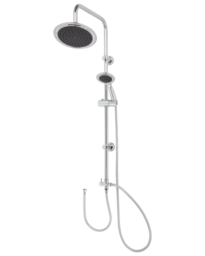 Brusestangsæt med 2 brusere - Rund