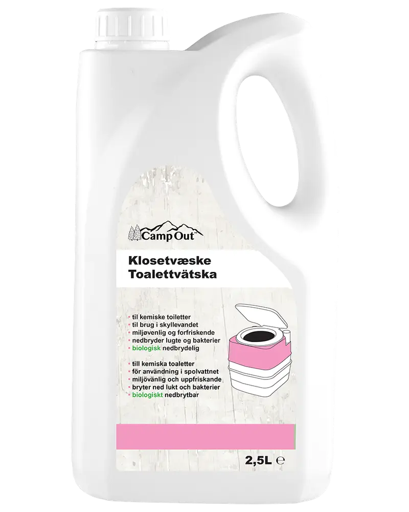 CampOut Klosetvæske 2,5 liter - pink