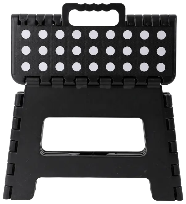 Hopfällbar pall H. 22 cm - Svart