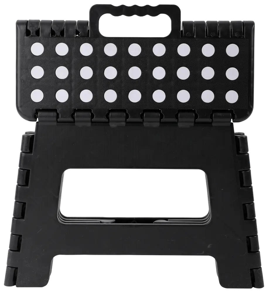 Hopfällbar pall H. 22 cm - Svart