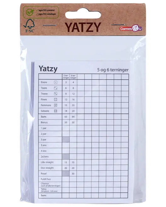 SPIL - YATZYBLOK 3-PAK