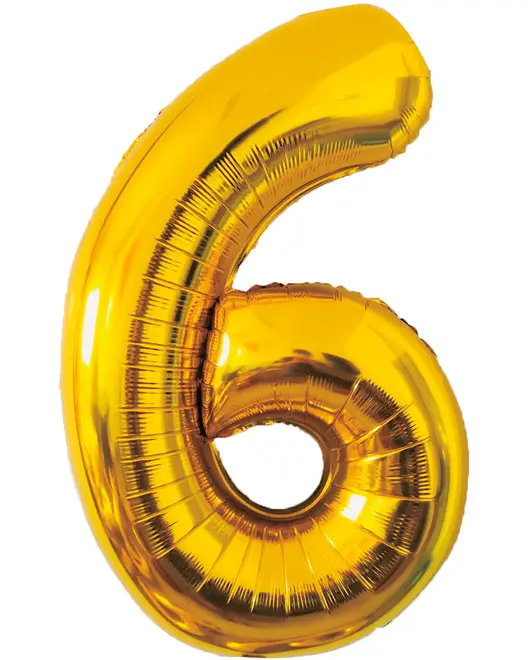 Folieballon Guld 86 cm - Nr 6