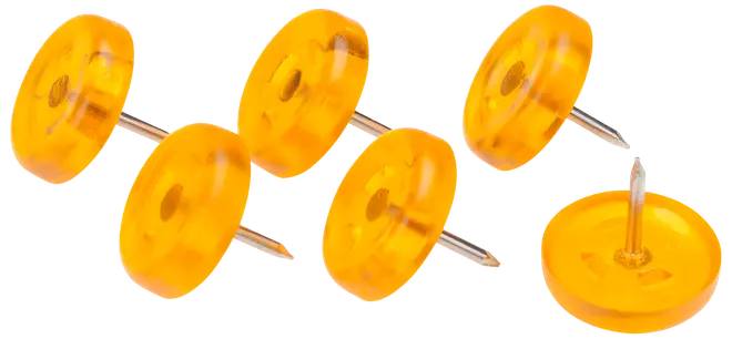 Arvid Nilsson Møbelglider + stift Ø22 mm 6-pak