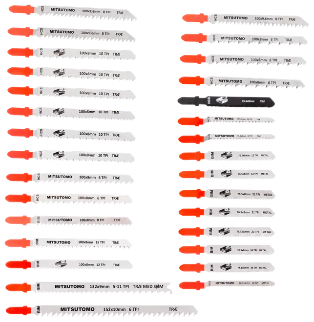 Mitsutomo Sticksågblad 30 delar