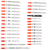 Mitsutomo Sticksågblad 30 delar