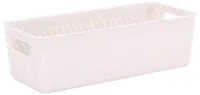Förvaringskorg plast 24x10 grå