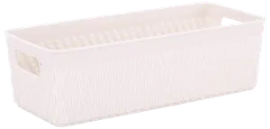 Förvaringskorg plast 24x10 grå