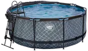 EXIT TOYS Pool Ø360x122cm med pumpe og skærm - Grå