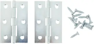 Kantgångjärn 40 x 63 mm 2-pack