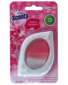 Duftolie-luftfrisker med kirsebærblomst, 7,5 ml, i hvid og pink plastbeholder. Fjerner lugte og giver frisk blomsterduft i op til 15 dage.