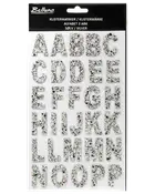 Klistermärken alfabetet - Silver