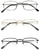 Læsebrille 3-pak metalstel