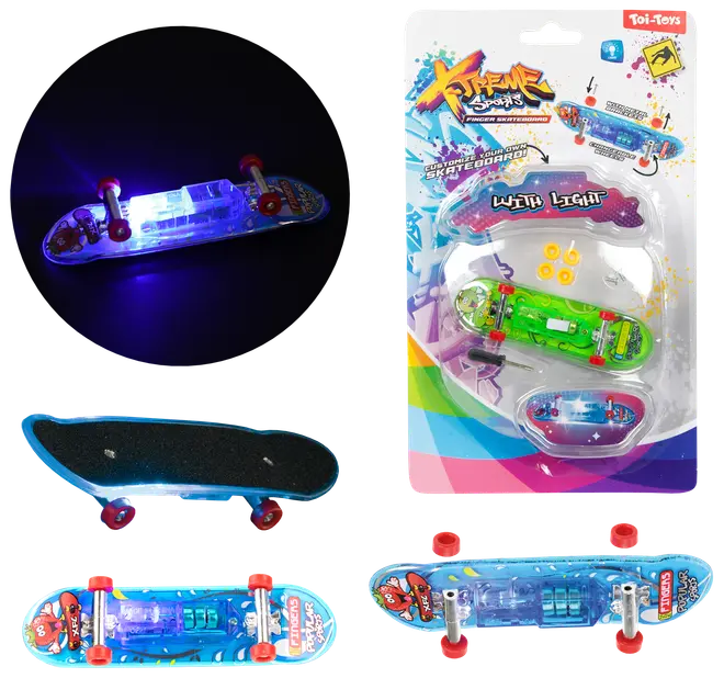Fingerskateboard med lys