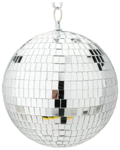 Discokugle spejl Ø18 cm - sølv