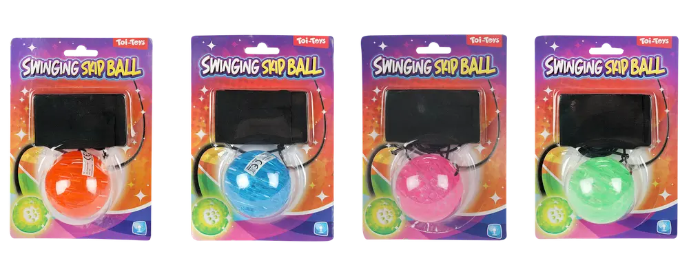 Swinging skip ball