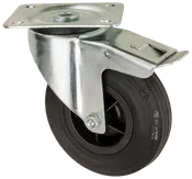 Länkhjul 125mm med broms