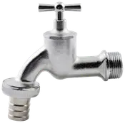 Tappehane til regnvandstønde - krom