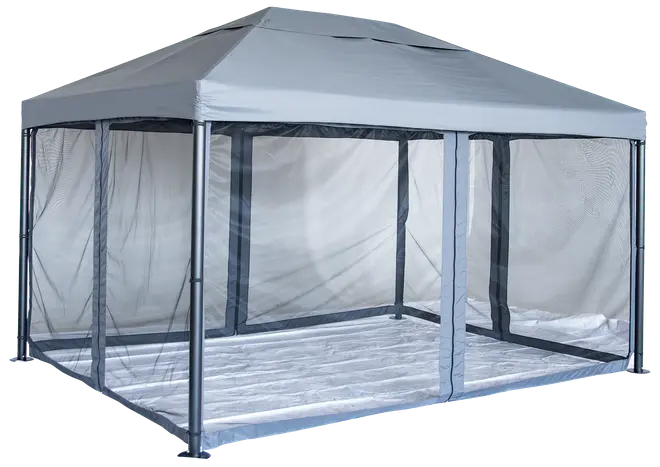 Paviljong 3 x 4 grå