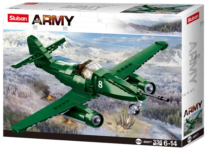 Sluban Army Fighter Aircraft M38-B0977 - 338 dele