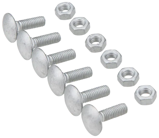 Vagnsbult med mutter 6x20 6 st