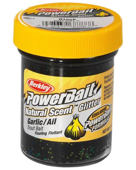 Powerbait Garlic Black Glitter