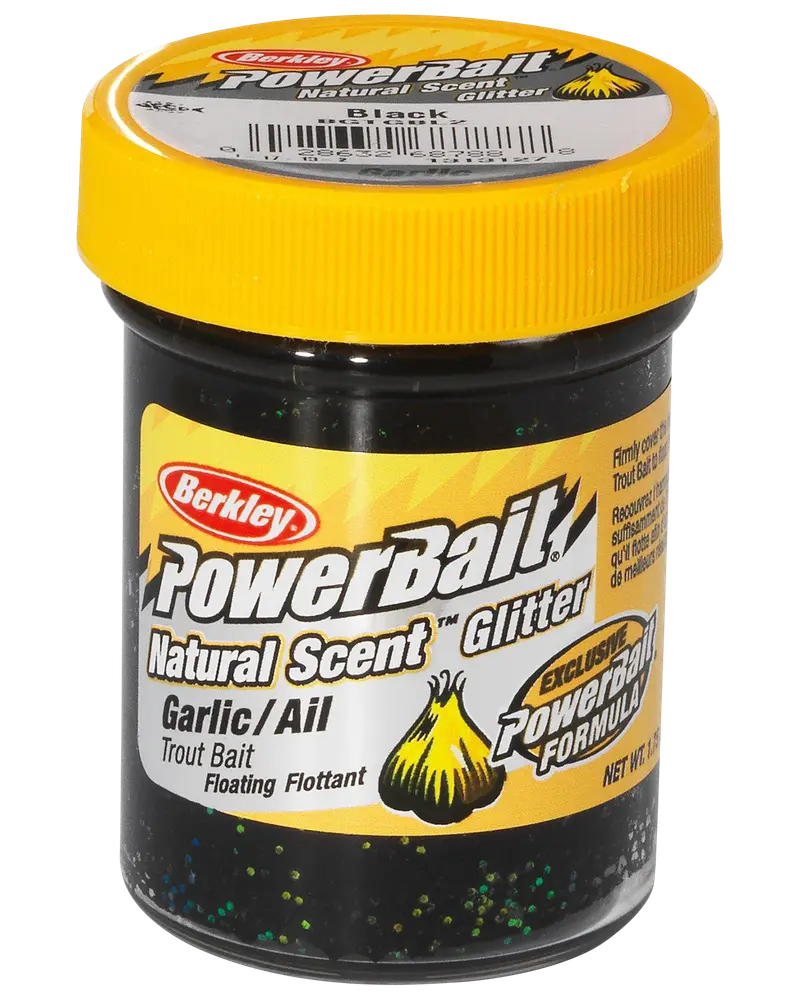 Powerbait Garlic Black Glitter