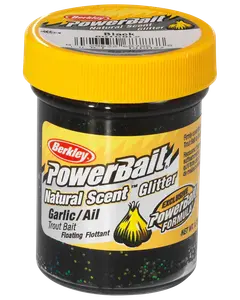 Powerbait Garlic Black Glitter