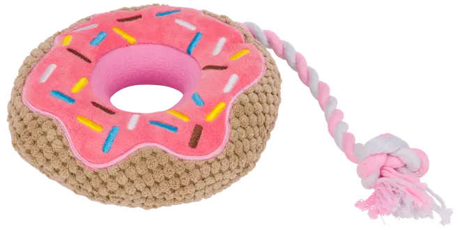 DanPet Hundelegetøj donut med reb
