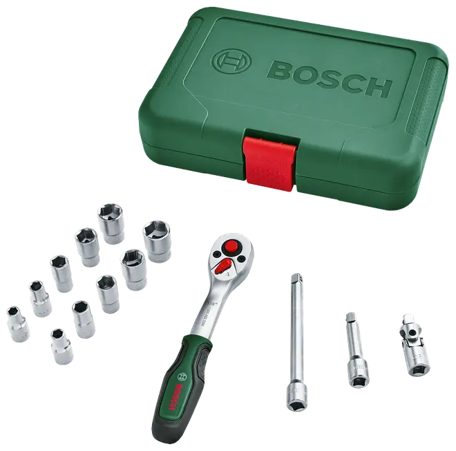 Hylsnyckelsats 1/4" - 14 delar