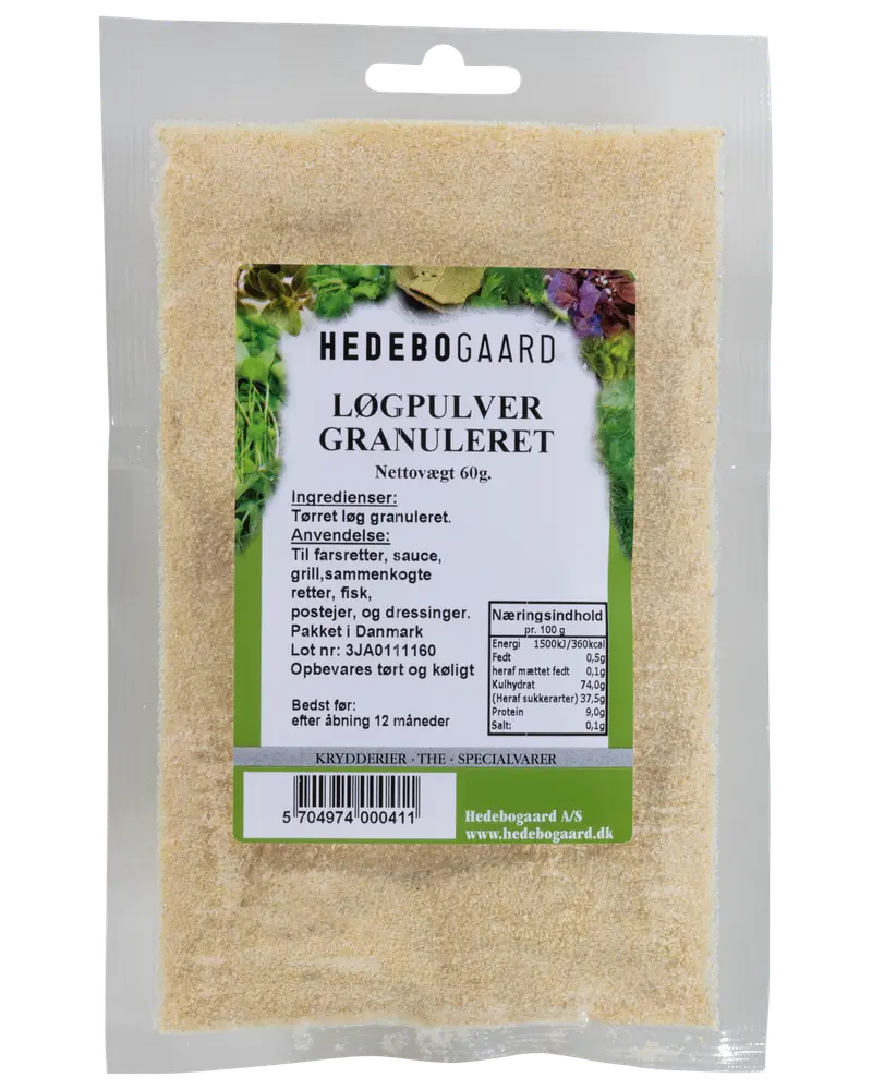 Hedebogaard Krydderi - Løgpulver 60 g