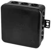 Kopplingsdosa svart 85 x 85 mm