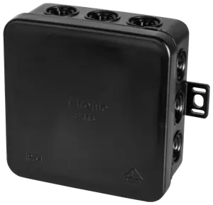 Kopplingsdosa svart 85 x 85 mm