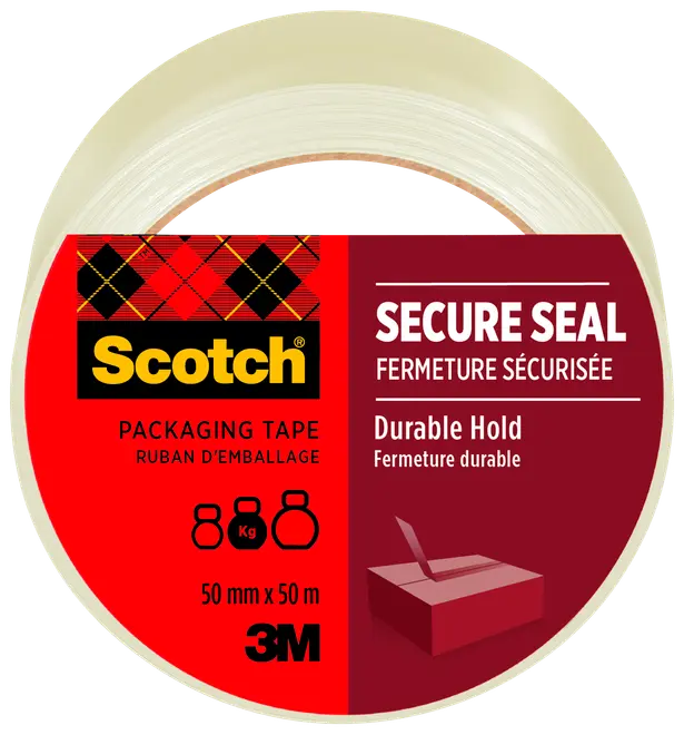 Scotch® Secure Seal pakketape 50 mm x 50 meter
