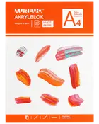 Akrylblock vit A4 250 g