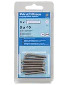 Arvid Nilsson Maskinskrue A4 LH M5 x 40 mm 8-pak