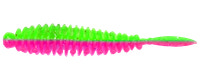 Flexibait Fat Worm Pink Green 5-pak - tutti frutti