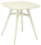 Cafébord 71 x 71 cm - vit