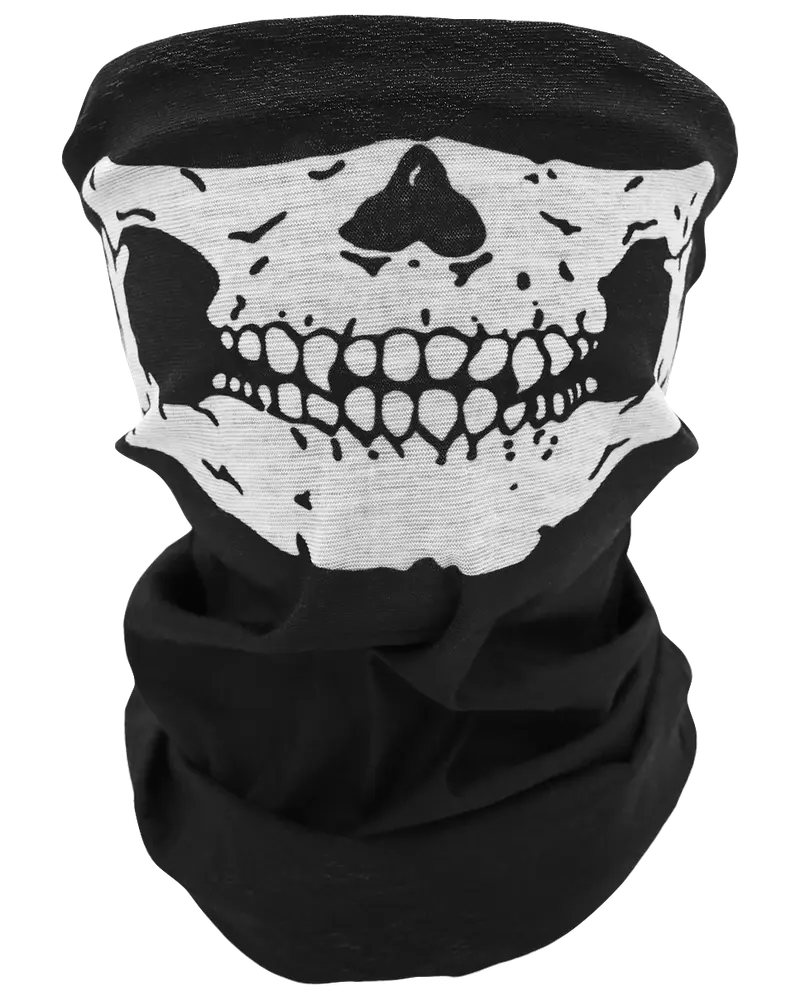 Halloween halsduk skelett