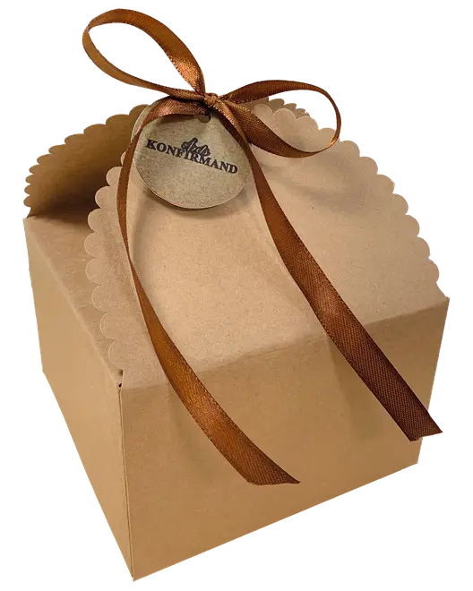 Presentförpackning natur 3 st