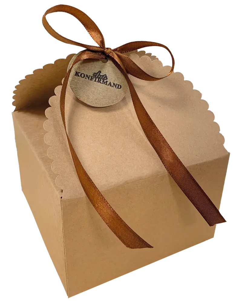 Presentförpackning natur 3 st