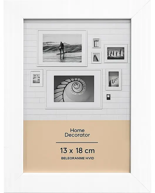 SJÖBO Home Billedramme 13 x 18 cm - hvid