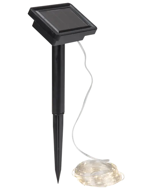 Solcellelyskæde med 100 stk. LED 