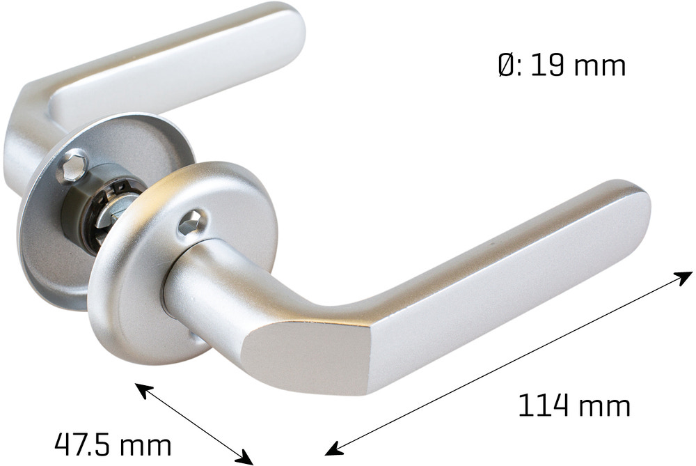 jasa Dørgreb aluminium 19 mm - Mira