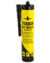Gul og sort tube Droppen Tough As Nails montagelim med dyse. Velegnet til limning af paneler, fliser, sokler og træ. Høj styrke, nem at bruge.