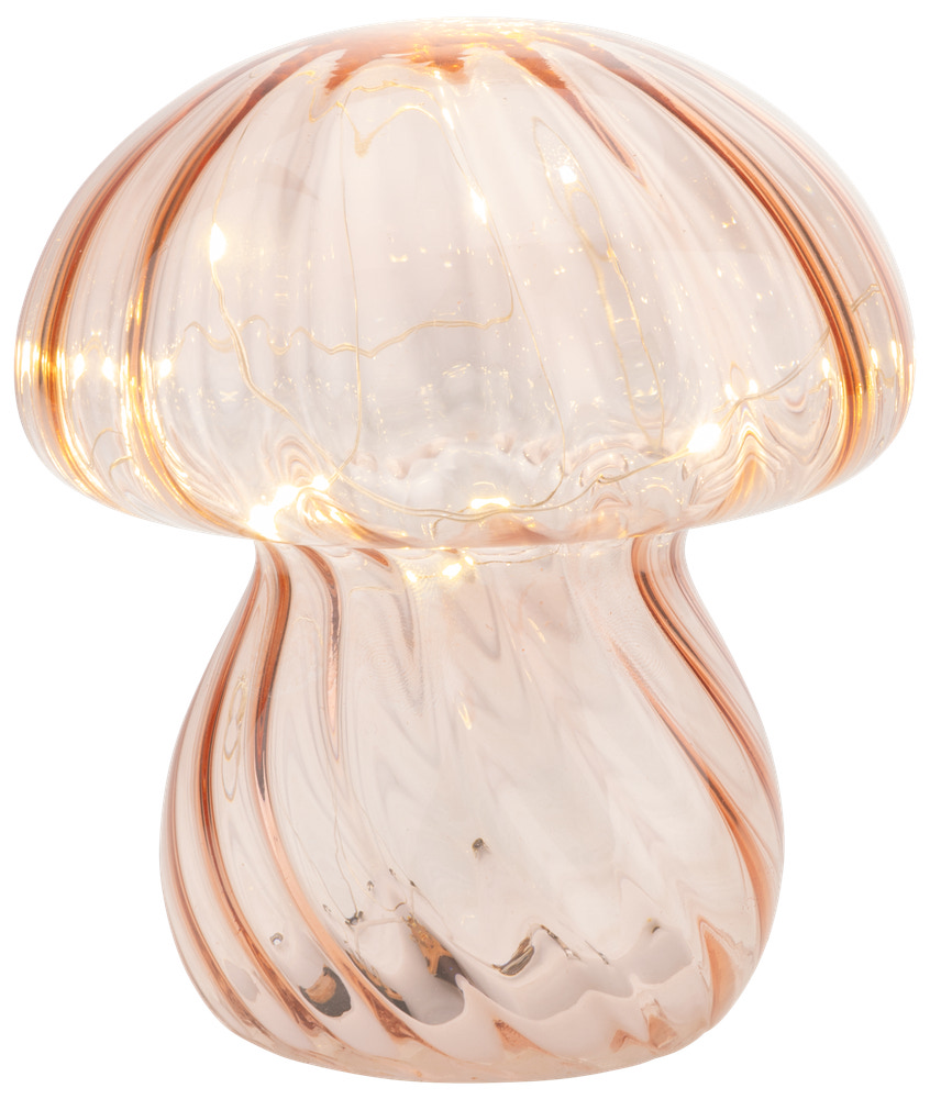 Bordlampe i glas Mushroom - assorterede farver